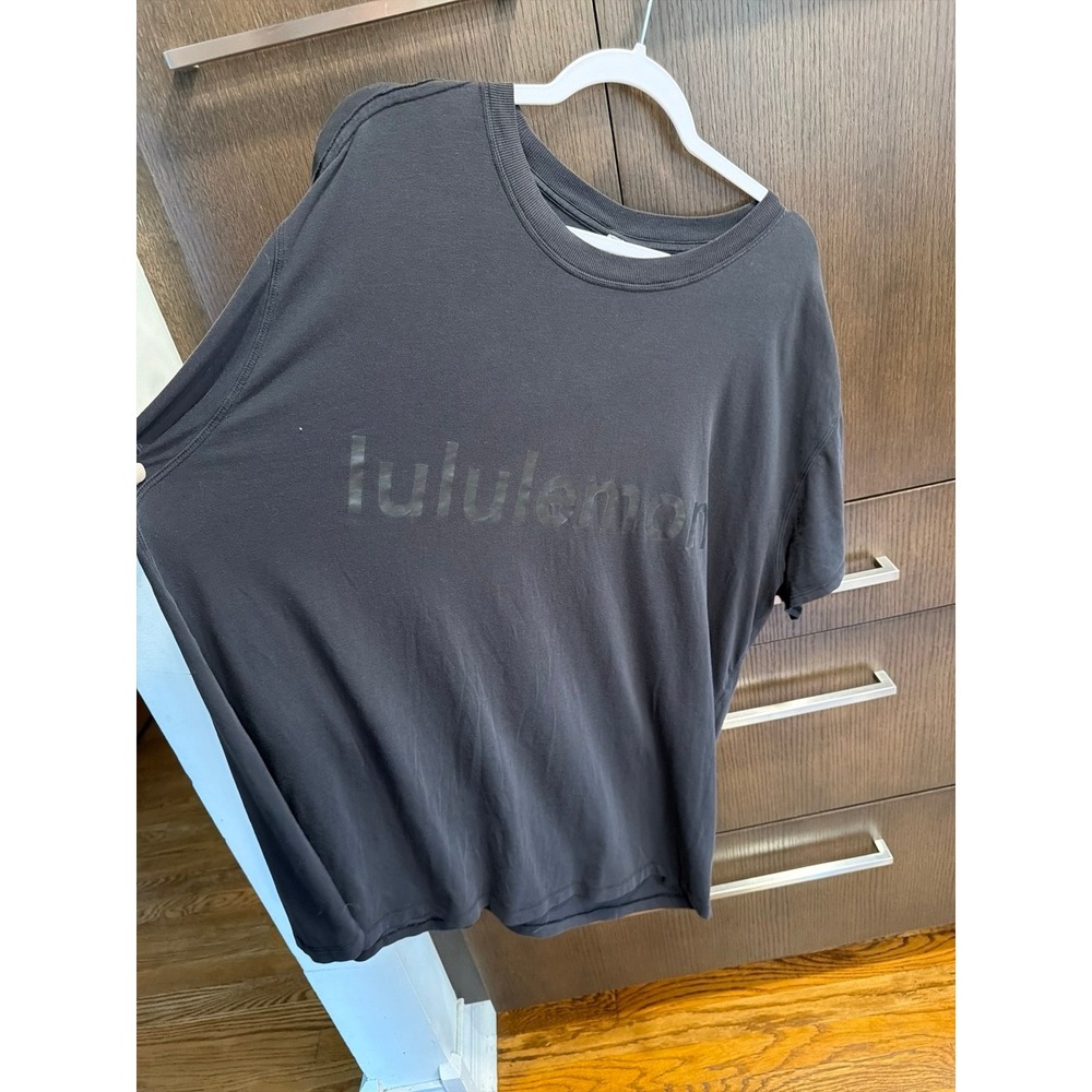 Lululemon all yours black wordmark graphic shirt women's 18